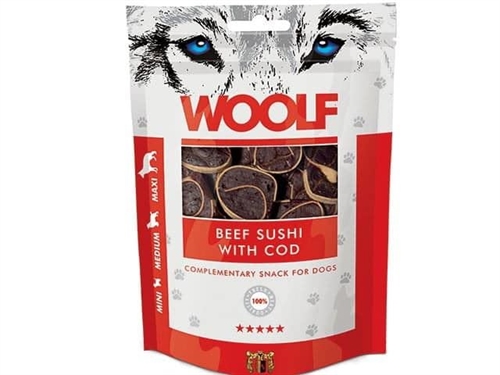Woolf Beef Sushi with Cod, 100 gr.